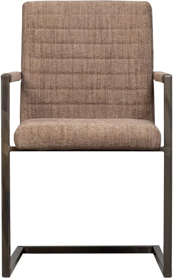 WOOOD Eetkamerstoel Bas Vrije schommelstoel gepolsterd breedte 54 cm metalen frame (set 2 stuks) - Foto 5