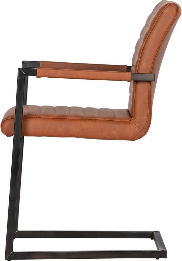 Woonexpress Woood Armstoel WOOOD Bas Bruin Synthetisch Bruin 87x54x62cm (hxbxd) - Foto 2