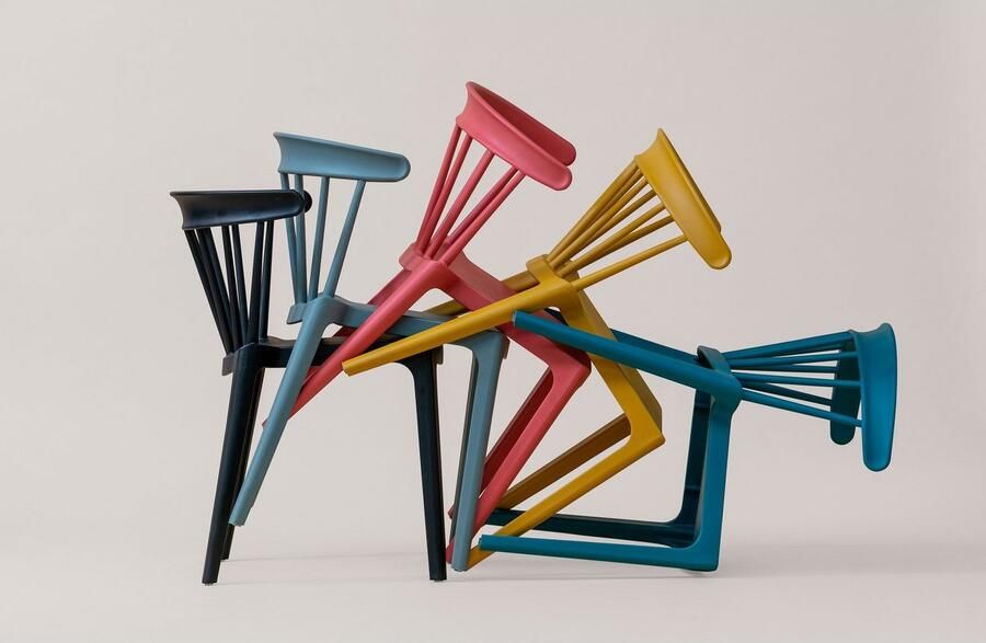 WOOOD Eetkamerstoel Bliss geschikt voor binnen- en buitengebruik h 75 cm x b 52 cm (2 stuks) - Foto 5