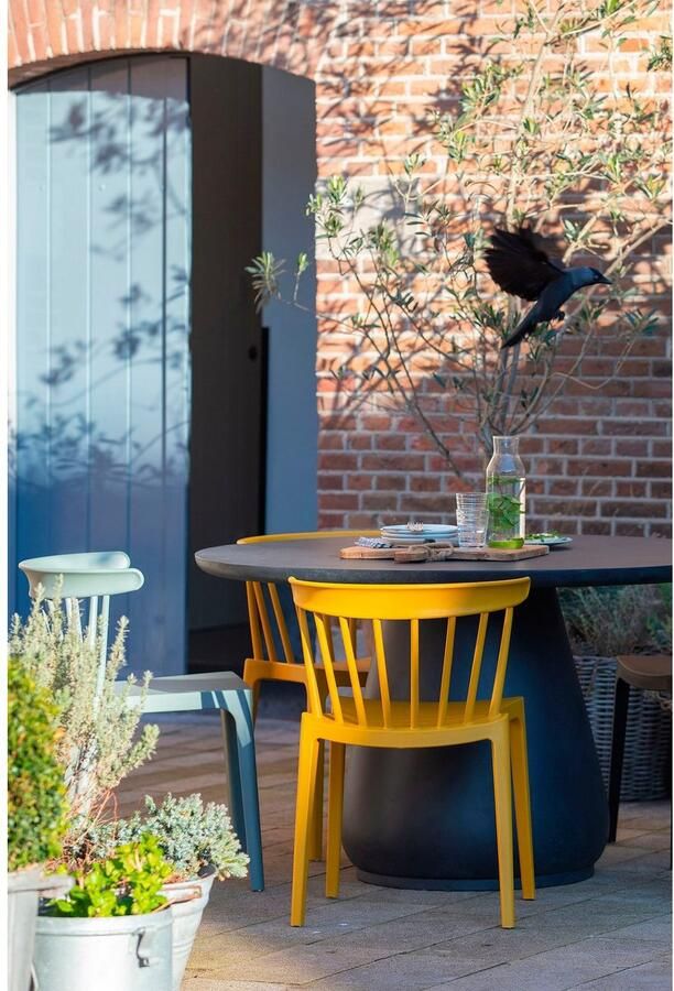 WOOOD Eetkamerstoel Bliss geschikt voor binnen- en buitengebruik h 75 cm x b 52 cm (2 stuks) - Foto 5