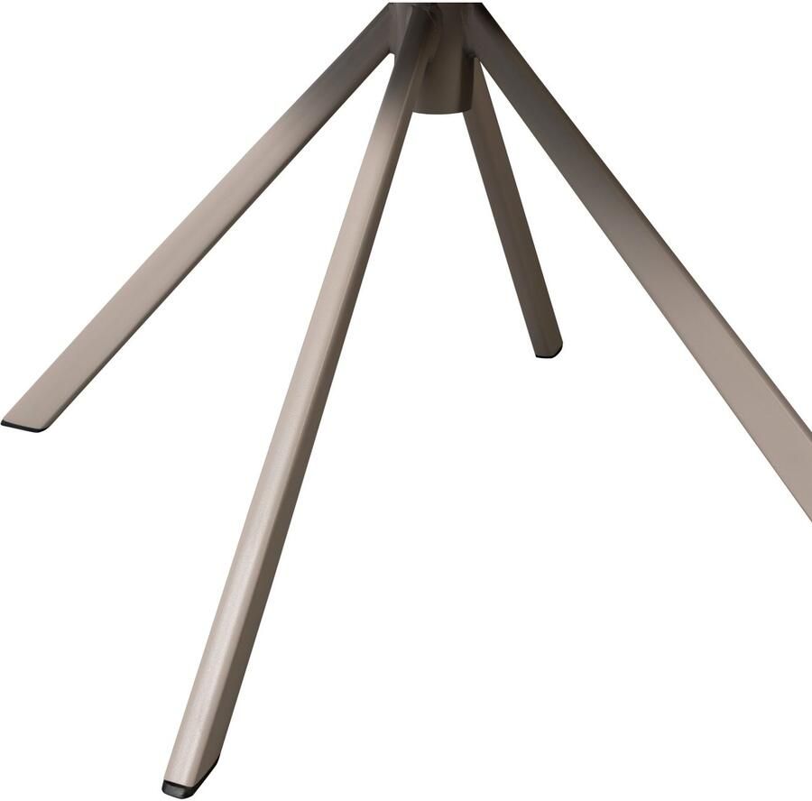 WOOOD Eetkamerstoel Femke Gestoffeerde stoel met draaivoet van zacht bouclé-stof hoogte 80 cm (set 2 stuks) - Foto 2