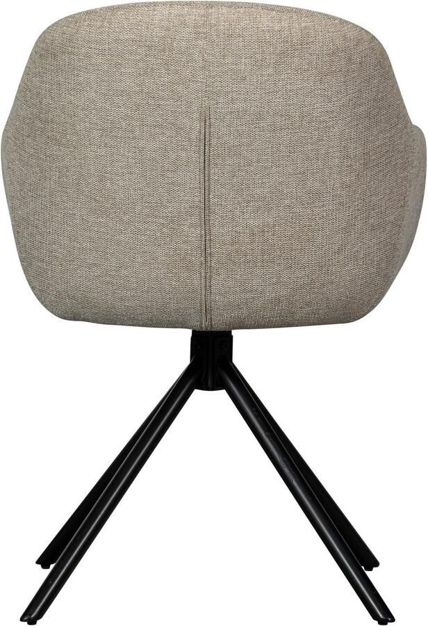 WOOOD Eetkamerstoel Grant Gestoffeerde stoel met draaifunctie breedte 57 cm (set 2 stuks) - Foto 6