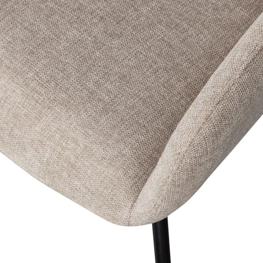 WOOOD Eetkamerstoel Grant Gestoffeerde stoel met draaifunctie breedte 57 cm (set 2 stuks)