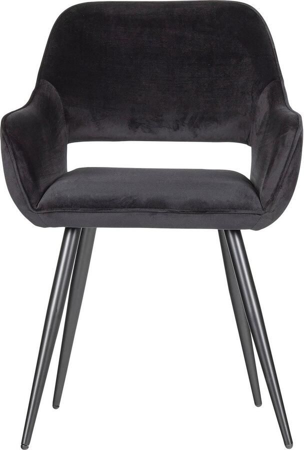 WOOOD Eetkamerstoel Jel gevoerd 4-poots onderstel h 80 cm x b 60 cm (2 stuks) - Foto 4