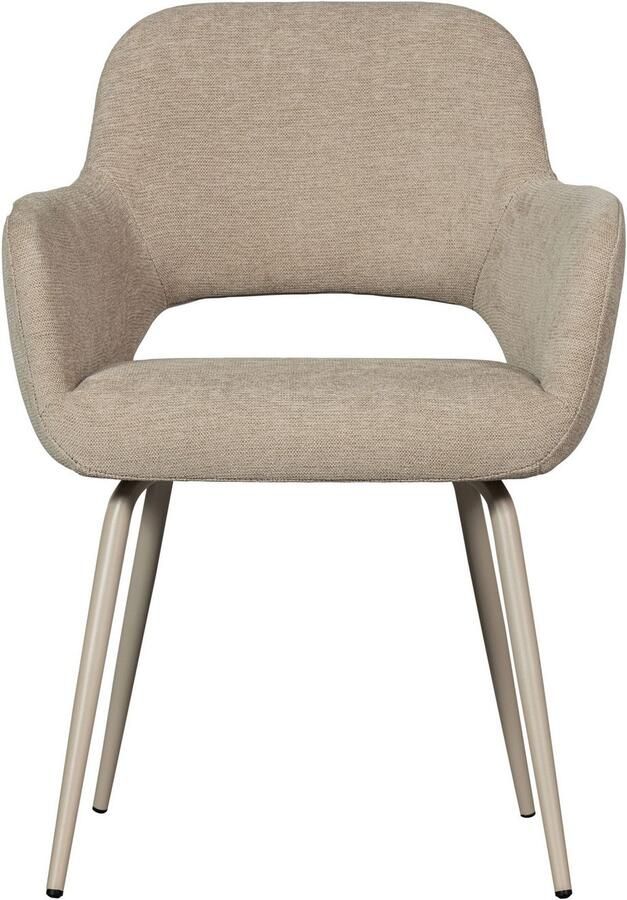 WOOOD Eetkamerstoel Jenny gepolsterd 4-poots onderstel h 80 cm x b 58 cm (set 2 stuks) - Foto 10