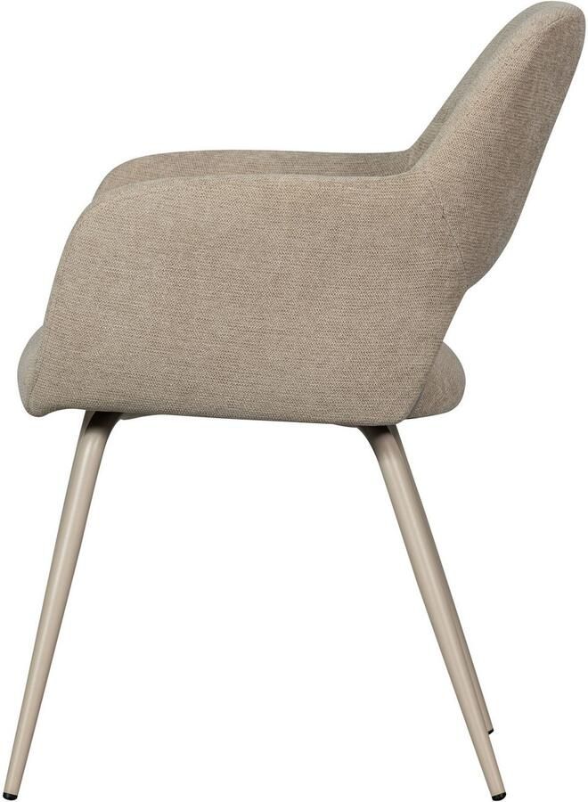 WOOOD Eetkamerstoel Jenny gepolsterd 4-poots onderstel h 80 cm x b 58 cm (set 2 stuks) - Foto 4