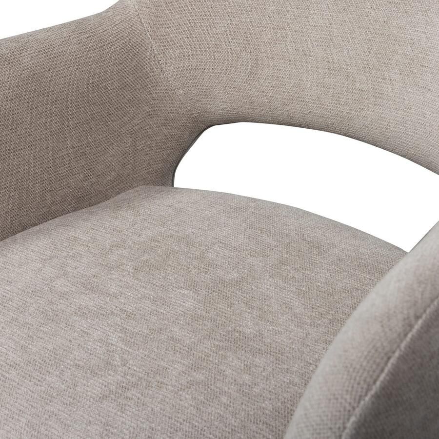 WOOOD Eetkamerstoel Jenny gepolsterd 4-poots onderstel h 80 cm x b 58 cm (set 2 stuks)