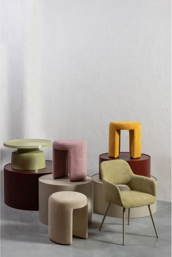 WOOOD Eetkamerstoel Jenny gepolsterd 4-poots onderstel h 80 cm x b 58 cm (set 2 stuks) - Foto 9