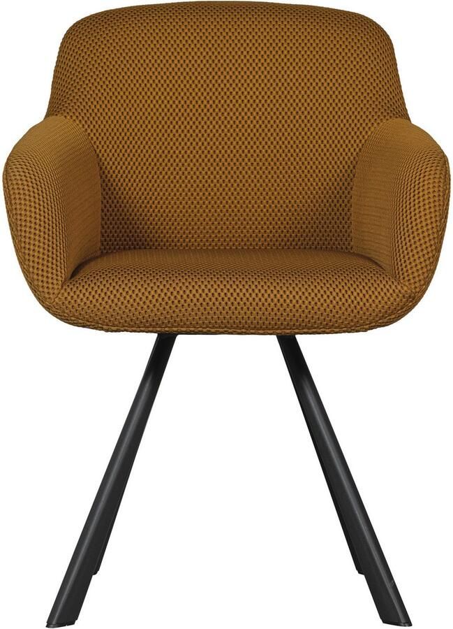 WOOOD Eetkamerstoel Juno Frame van metaal gepolsterd met zacht mesh-stof H 79 cm - Foto 4