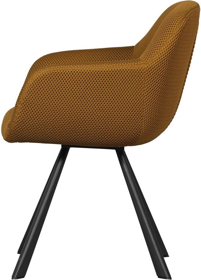 WOOOD Eetkamerstoel Juno Frame van metaal gepolsterd met zacht mesh-stof H 79 cm - Foto 5