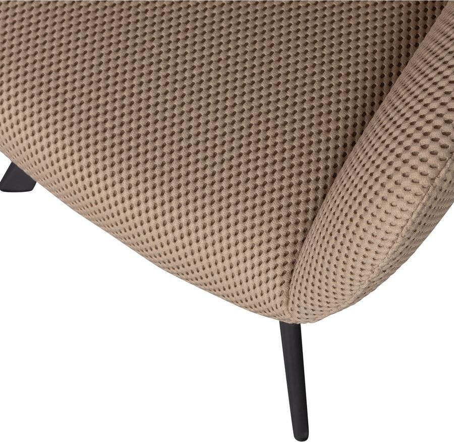 WOOOD Eetkamerstoel Juno Frame van metaal gepolsterd met zacht mesh-stof H 79 cm - Foto 3