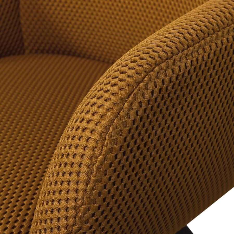 WOOOD Eetkamerstoel Juno Frame van metaal gepolsterd met zacht mesh-stof H 79 cm - Foto 3