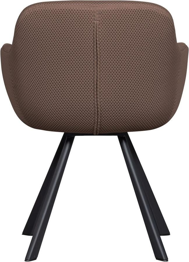 WOOOD Eetkamerstoel Juno Frame van metaal gepolsterd met zacht mesh-stof H 79 cm - Foto 5