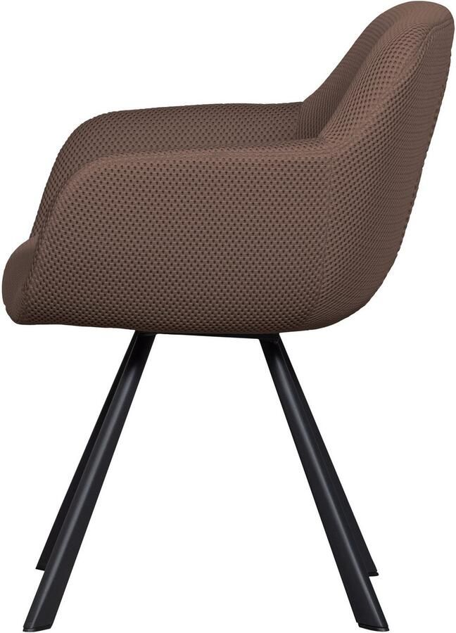 WOOOD Eetkamerstoel Juno Frame van metaal gepolsterd met zacht mesh-stof H 79 cm - Foto 6