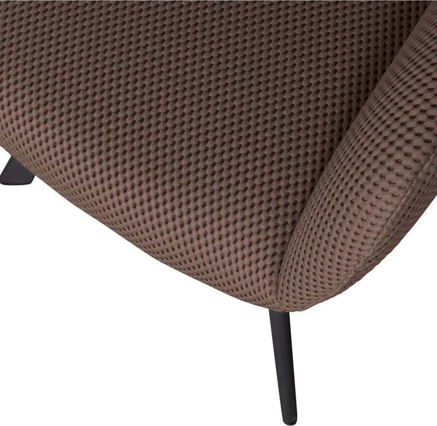 WOOOD Eetkamerstoel Juno Frame van metaal gepolsterd met zacht mesh-stof H 79 cm - Foto 3