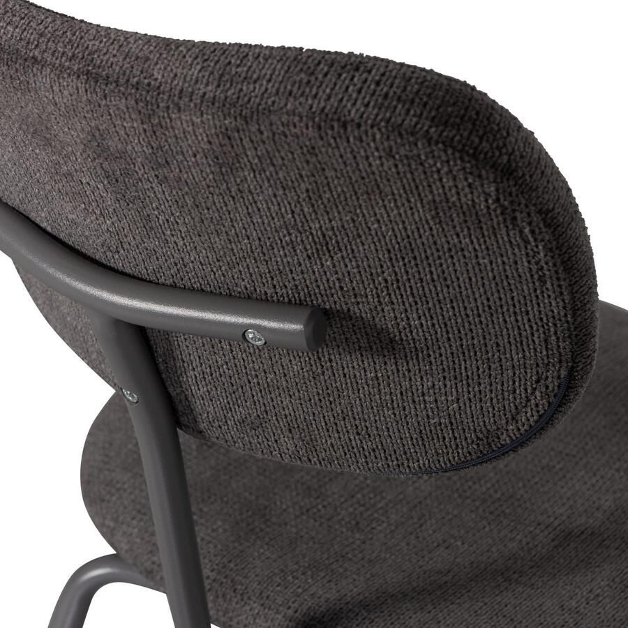 WOOOD Eetkamerstoel Link slank ontwerp gepolsterd hoogte 93 cm x breedte 79 cm (set 2 stuks) - Foto 2