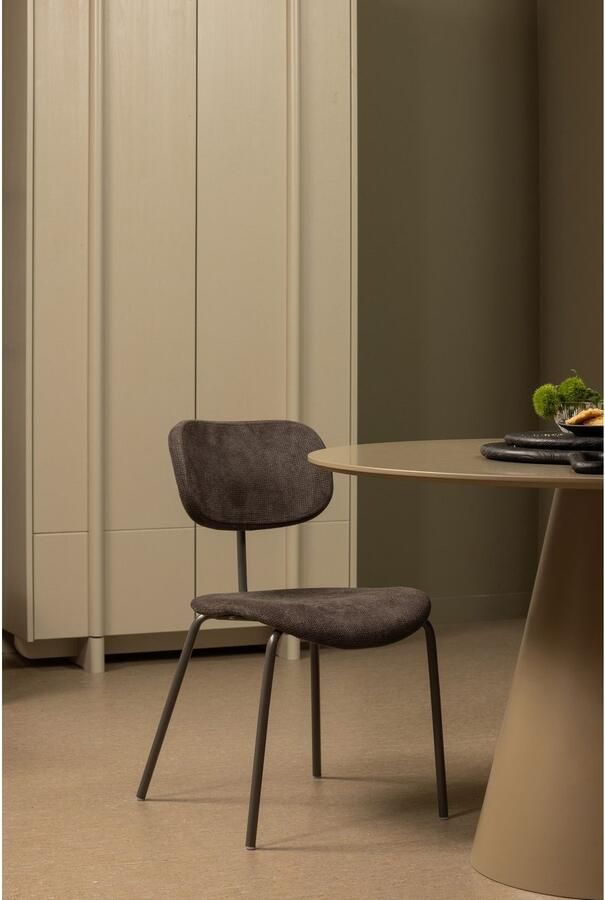 WOOOD Eetkamerstoel Link slank ontwerp gepolsterd hoogte 93 cm x breedte 79 cm (set 2 stuks) - Foto 5