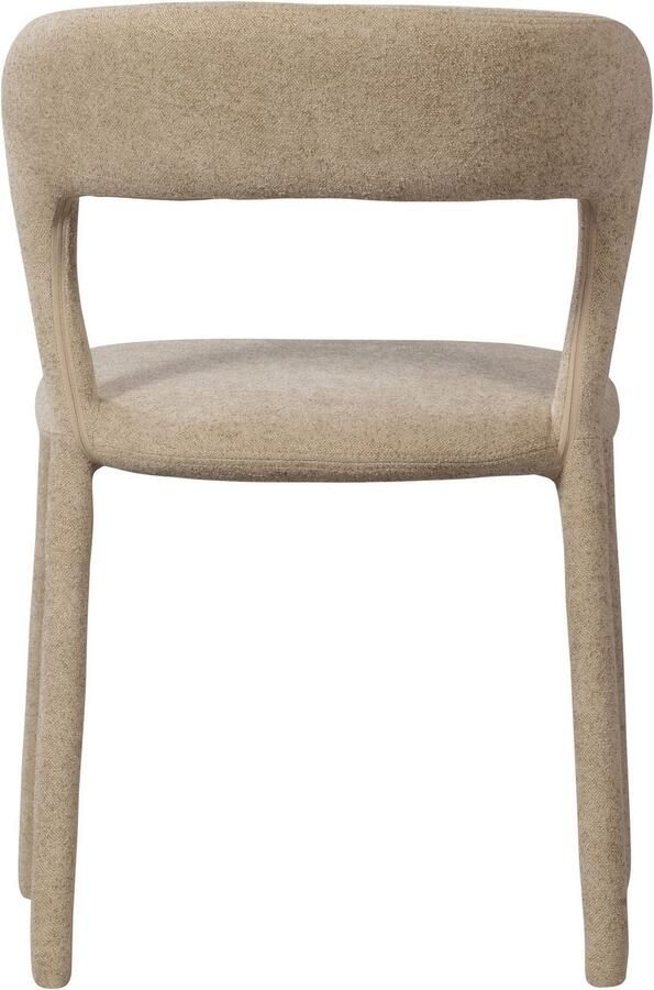BePureHome Noble Eetkamerstoel Bekleed Van Top Tot Teen Quick Geweven Stof Zand Beige 76x51x56 cm - Foto 7