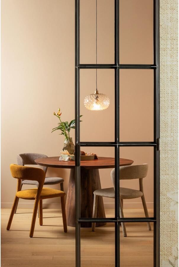 BePureHome Noble Eetkamerstoel Bekleed Van Top Tot Teen Quick Geweven Stof Taupe Bruin 76x51x56 cm - Foto 6