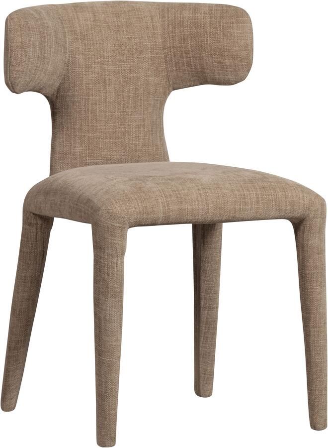 WOOOD BePureHome Permit Eetkamerstoel Bekleed Van Top Tot Teen Tintle geweven Stof Zand Beige 78x52x53 cm - Foto 9