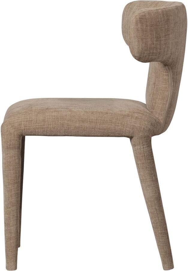 WOOOD BePureHome Permit Eetkamerstoel Bekleed Van Top Tot Teen Tintle geweven Stof Zand Beige 78x52x53 cm - Foto 4