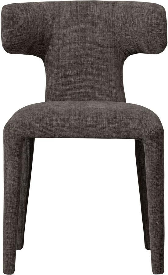 WOOOD BePureHome Permit Eetkamerstoel Bekleed Van Top Tot Teen Tintle geweven Stof Espresso Bruin 78x52x53 cm - Foto 9