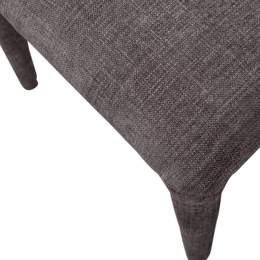 WOOOD BePureHome Permit Eetkamerstoel Bekleed Van Top Tot Teen Tintle geweven Stof Espresso Bruin 78x52x53 cm