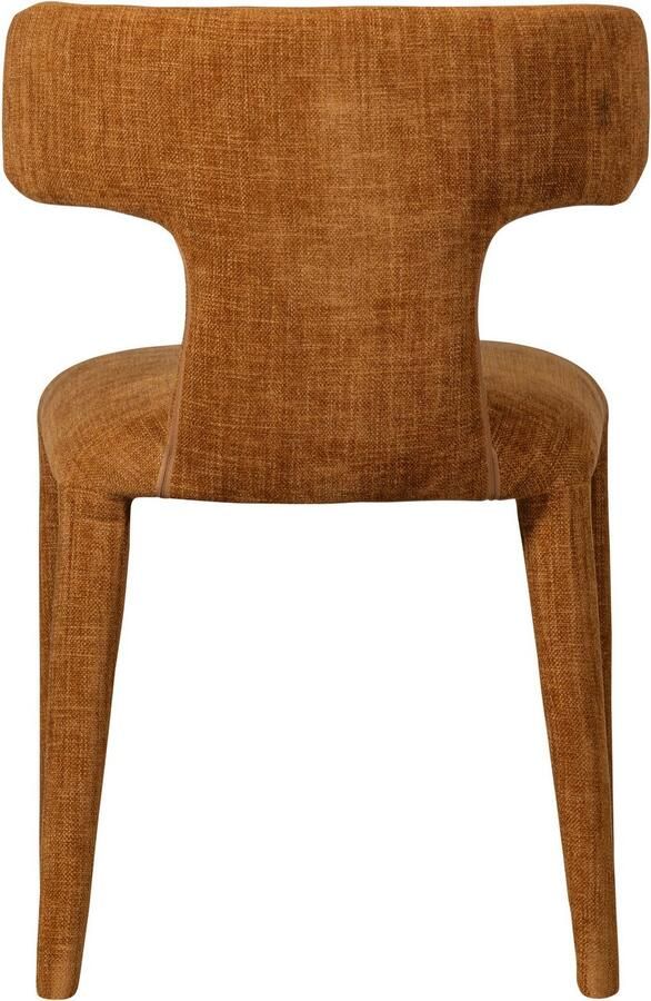 WOOOD BePureHome Permit Eetkamerstoel Bekleed Van Top Tot Teen Tintle geweven Stof Cinnamon Oranje 78x52x53 cm - Foto 11