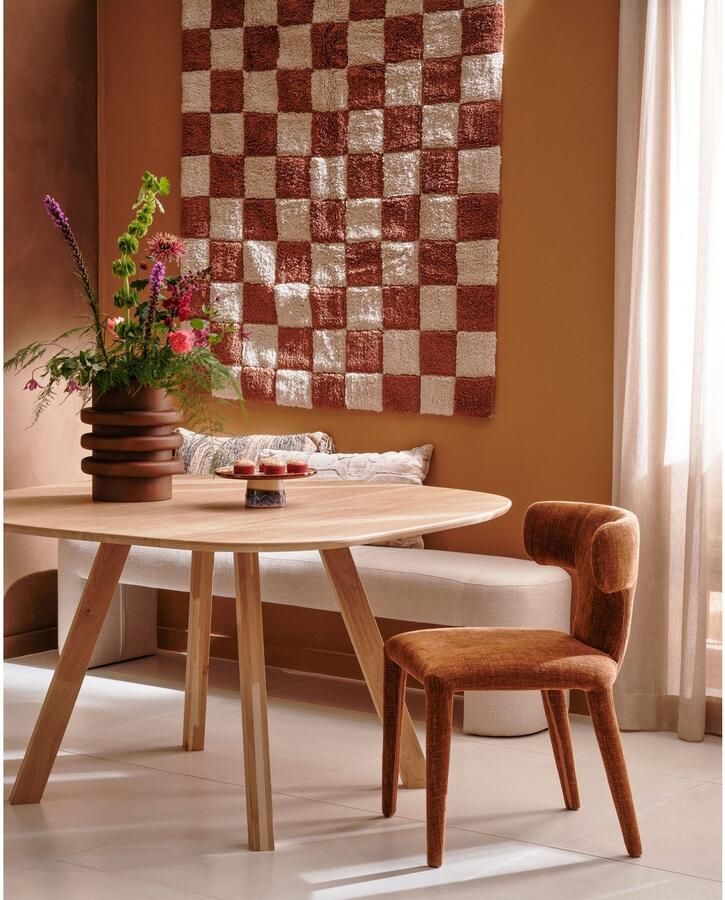 WOOOD Jacob Bankje Zonder Rugleuning Chenille Naturel 46x130x46 cm - Foto 4