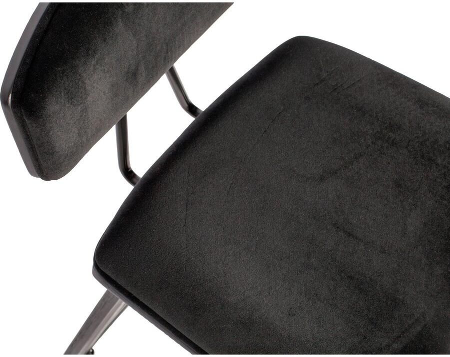 WOOOD Barkruk Senn Zitvlak van velours H 94 cm x B 41 cm (2 stuks) - Foto 8