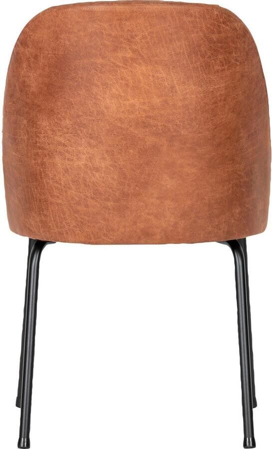 WOOOD Eetkamerstoel Stockholm Gestoffeerde stoel 4-poots metalen frame breedte 50 cm (set 2 stuks) - Foto 7