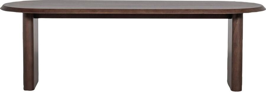 WOOOD Eettafel ELLIPS afgeronde rand van mangohout breedte 240 cm - Foto 6