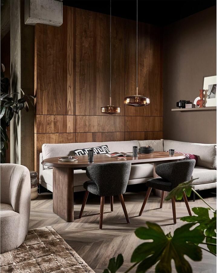 WOOOD Eettafel ELLIPS afgeronde rand van mangohout breedte 240 cm - Foto 2