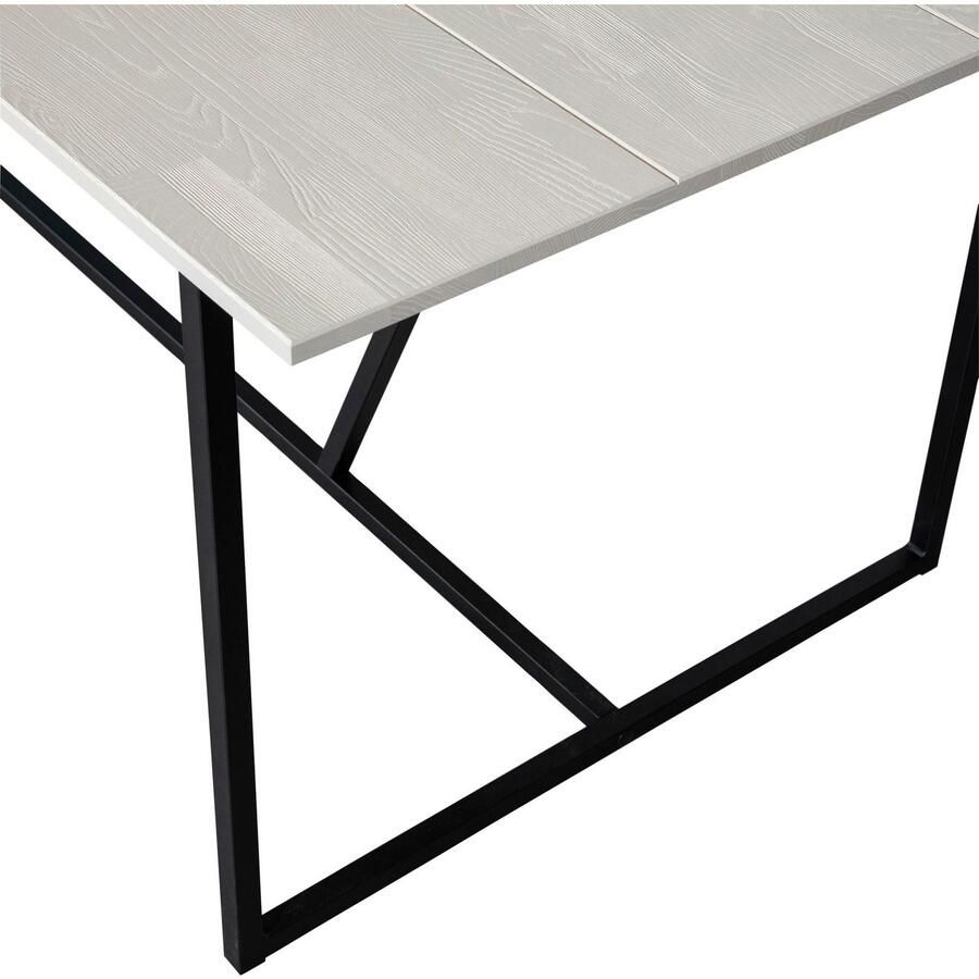 WOOOD Eettafel Silas rechthoekige vorm hout gedeeltelijk massief h 75 cm x b 220 cm - Foto 4