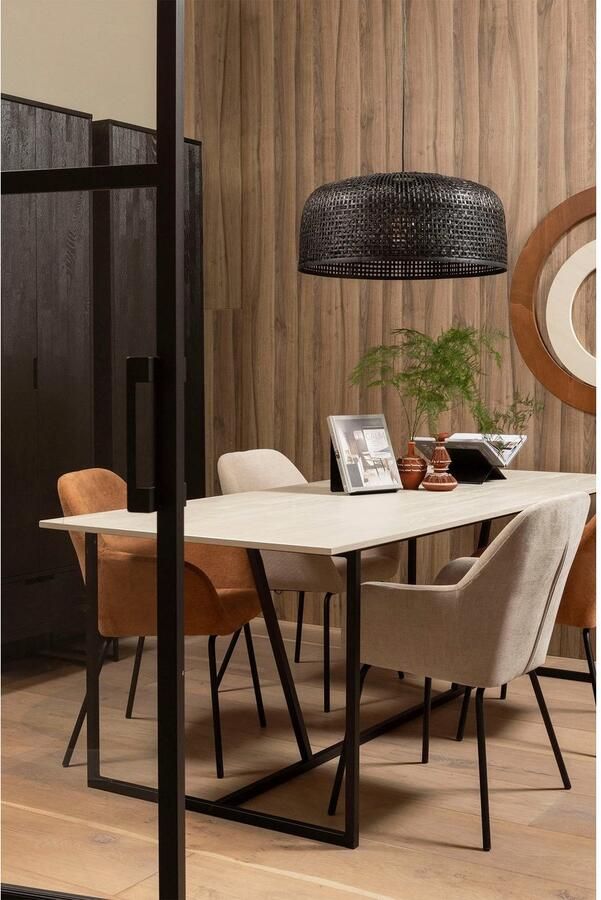 WOOOD Eettafel Silas rechthoekige vorm hout gedeeltelijk massief h 75 cm x b 220 cm - Foto 3