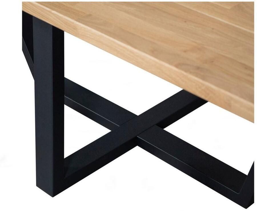 WOOOD Eettafel Tablo Hout gedeeltelijk massief rechthoekige vorm H 77 cm x B 240 x D 100 cm - Foto 3