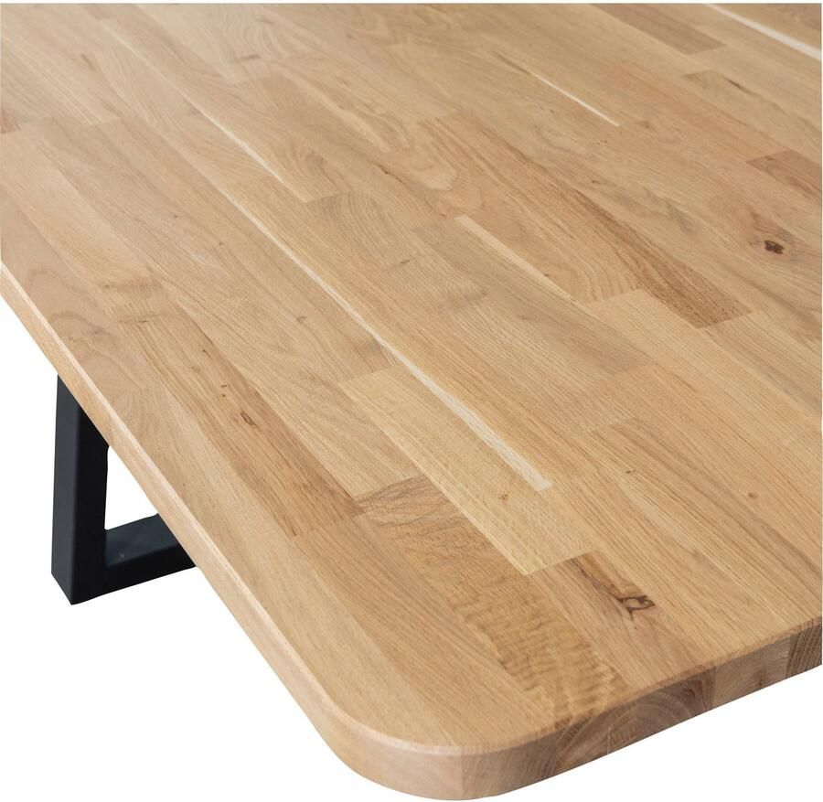 WOOOD Eettafel Tablo Hout gedeeltelijk massief rechthoekige vorm H 77 cm x B 240 x D 100 cm - Foto 4