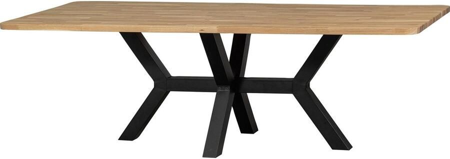 WOOOD Eettafel Tablo Hout gedeeltelijk massief rechthoekige vorm H 77 cm x B 240 x D 100 cm - Foto 6