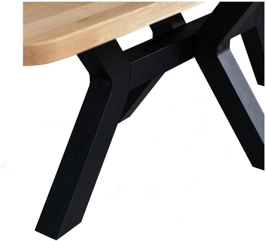 WOOOD Eettafel Tablo Hout gedeeltelijk massief rechthoekige vorm H 77 cm x B 240 x D 100 cm - Foto 3