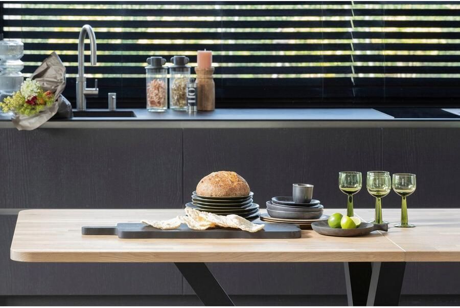 WOOOD Eettafel Tablo Hout gedeeltelijk massief rechthoekige vorm H 77 cm x B 240 x D 100 cm - Foto 5