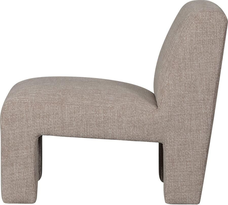 WOOOD Fauteuil Lavid geweven stof 4-poots frame h 73 cm x b 74 cm - Foto 6