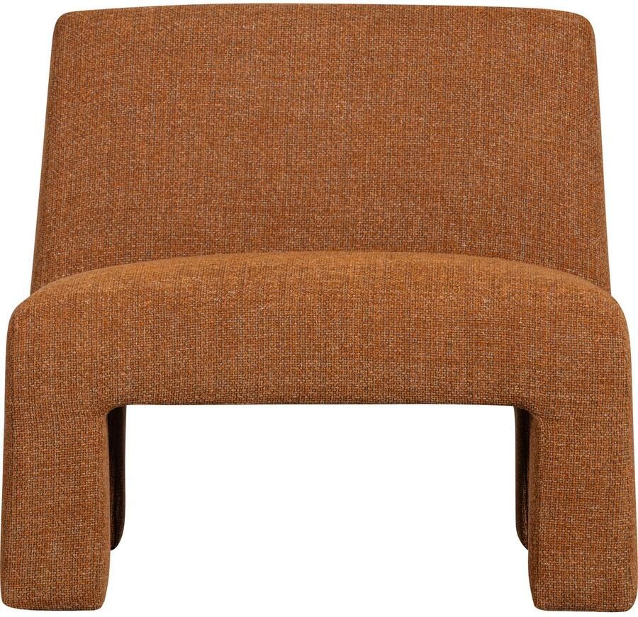 WOOOD Fauteuil Lavid geweven stof 4-poots frame h 73 cm x b 74 cm - Foto 4