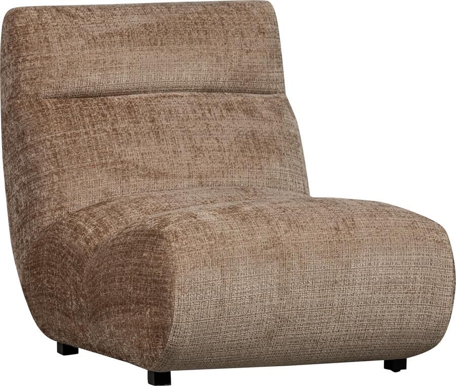 WOOOD Fauteuil Observe vrijstaand grof geweven chenille-stof h 82 cm x b 75 cm - Foto 5