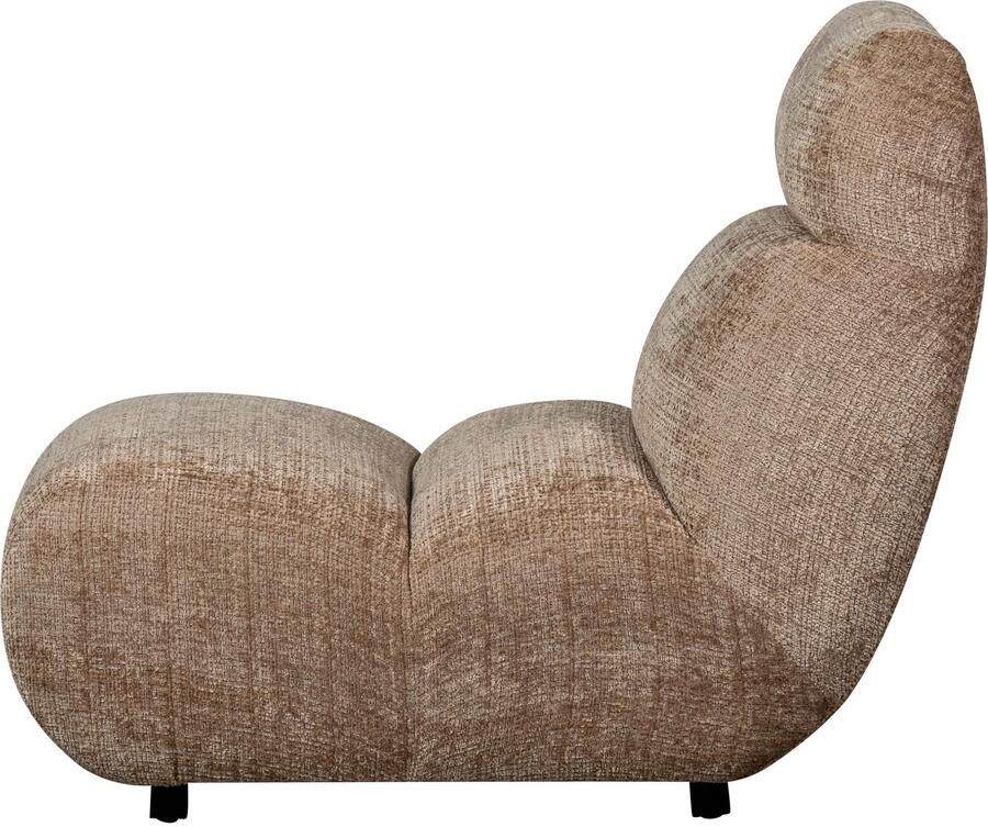 WOOOD Fauteuil Observe vrijstaand grof geweven chenille-stof h 82 cm x b 75 cm - Foto 7
