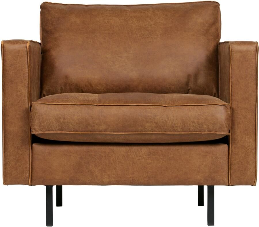 WOOOD Fauteuil Rodeo Classic vrijstaand van gerecycled leer h 83 cm x b 98 cm - Foto 4