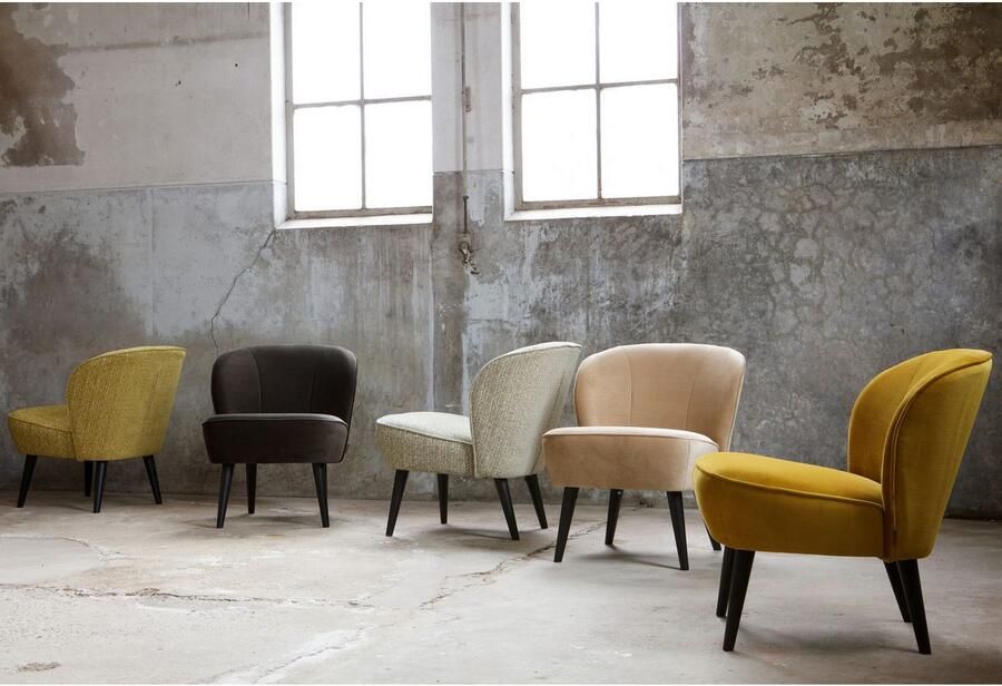 WOOOD Fauteuil Sara zacht gepolsterd 4-poots frame h 71 cm x b 59 cm - Foto 7