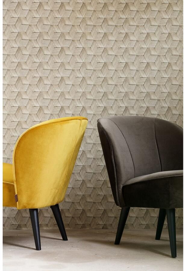 WOOOD Fauteuil Sara zacht gepolsterd 4-poots frame h 71 cm x b 59 cm - Foto 8