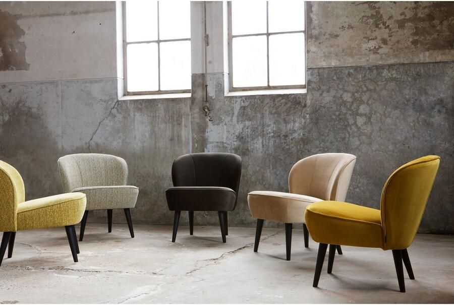 WOOOD Fauteuil Sara zacht gepolsterd 4-poots frame h 71 cm x b 59 cm - Foto 10