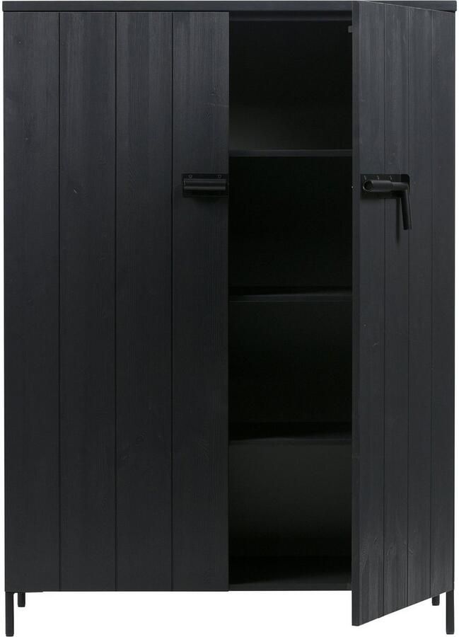 WOOOD Highboard Bruut midischrank hoge kast van massief dennenhout h 141 cm x b 100 cm - Foto 6