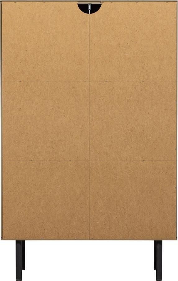 WOOOD Highboard Cadiz midi-kast Hoge kast met speels versierde deuren breedte 85 cm hoogte 135 cm - Foto 7